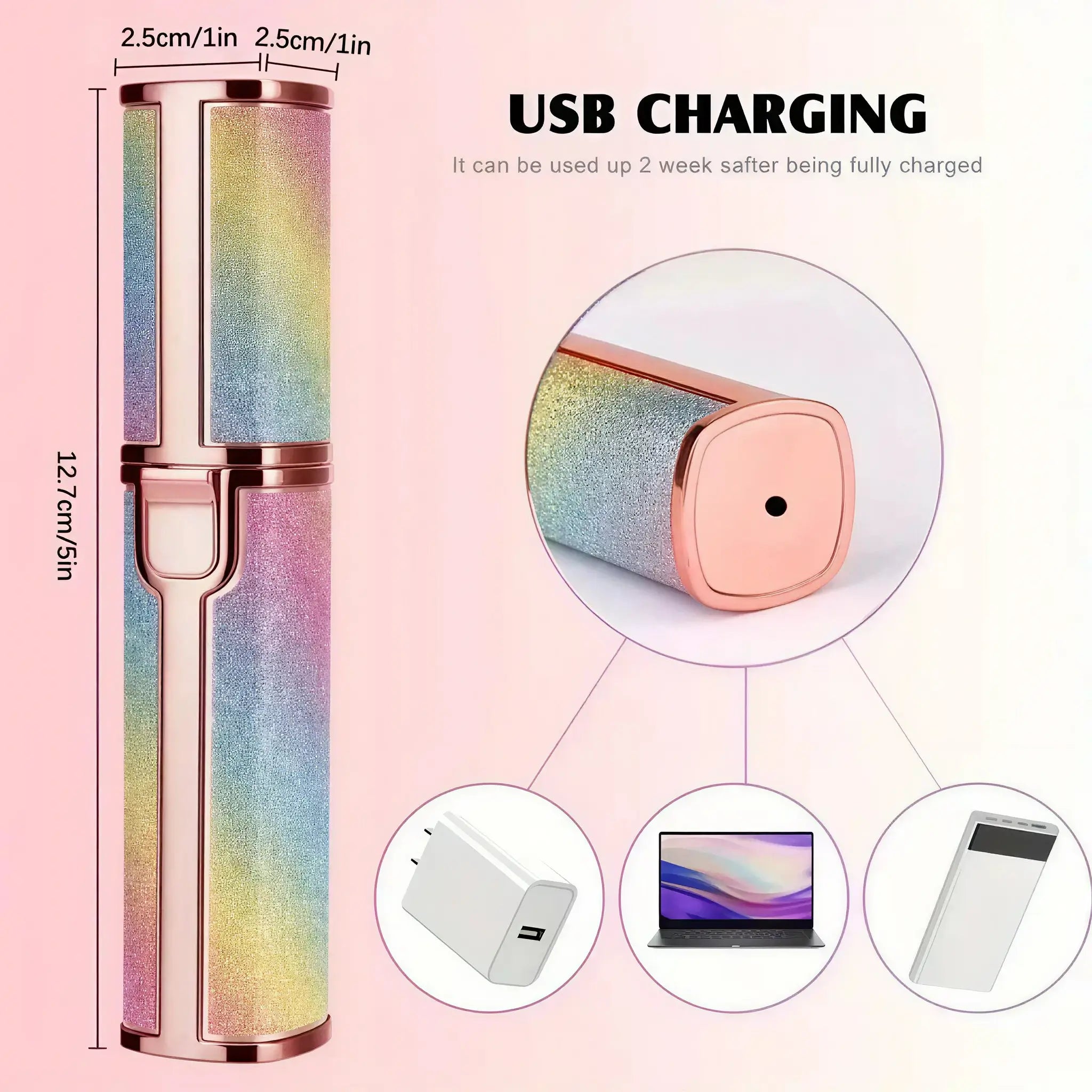 2-in-1 Painless Eyebrow and Facial Trimmer